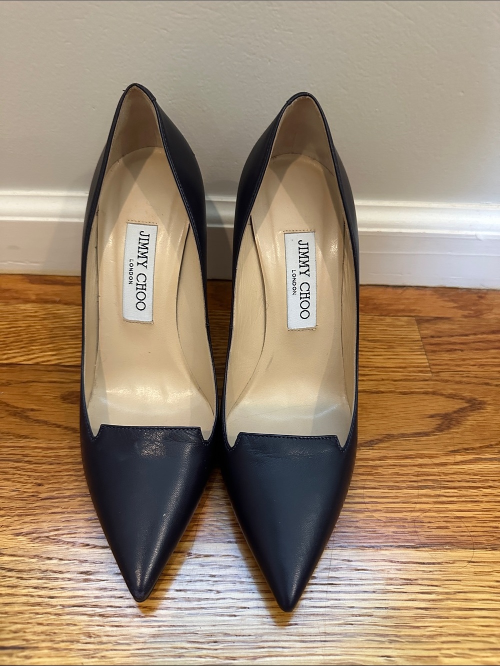 Jimmy Choo Women's Eggplant Leather Pointed-Toe Pump
